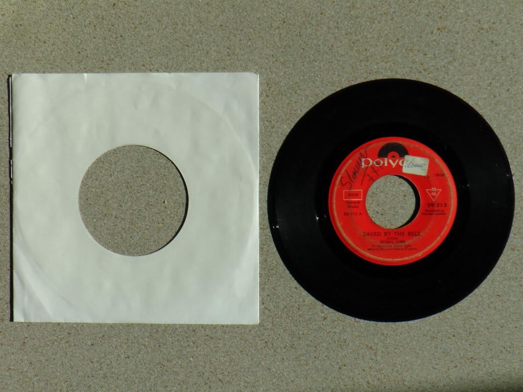 Robin Gibb - Saved by the bell VINYL SINGLE, Fotohoes, Ophalen of Verzenden, Gebruikt, Pop