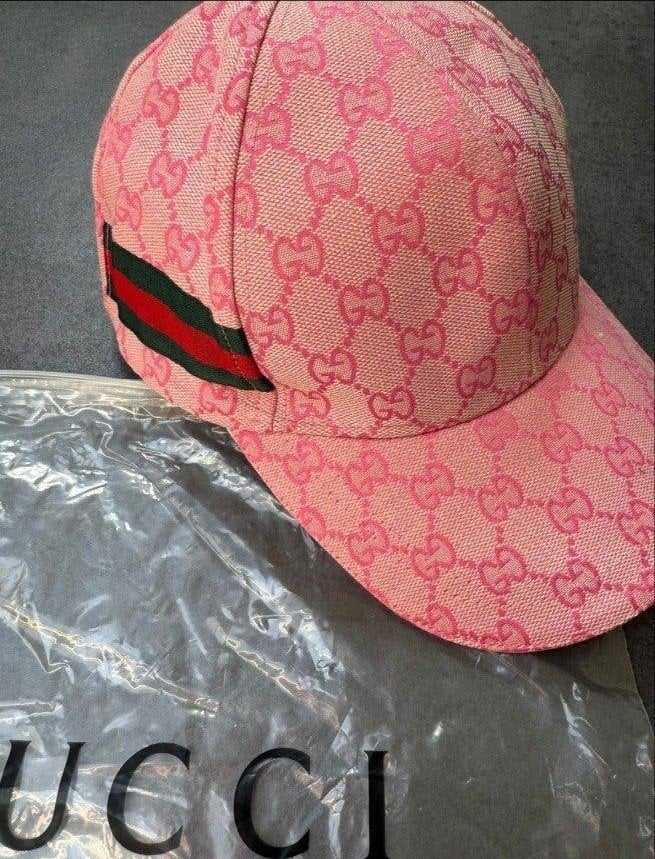 Gucci GG Canvas Baseballpet Roze NIEUW | maat: 58, 59, 60 cm, Nieuw, Ophalen of Verzenden, Pet, 58 of 59 cm (L, 7¼ of ⅜ inch)