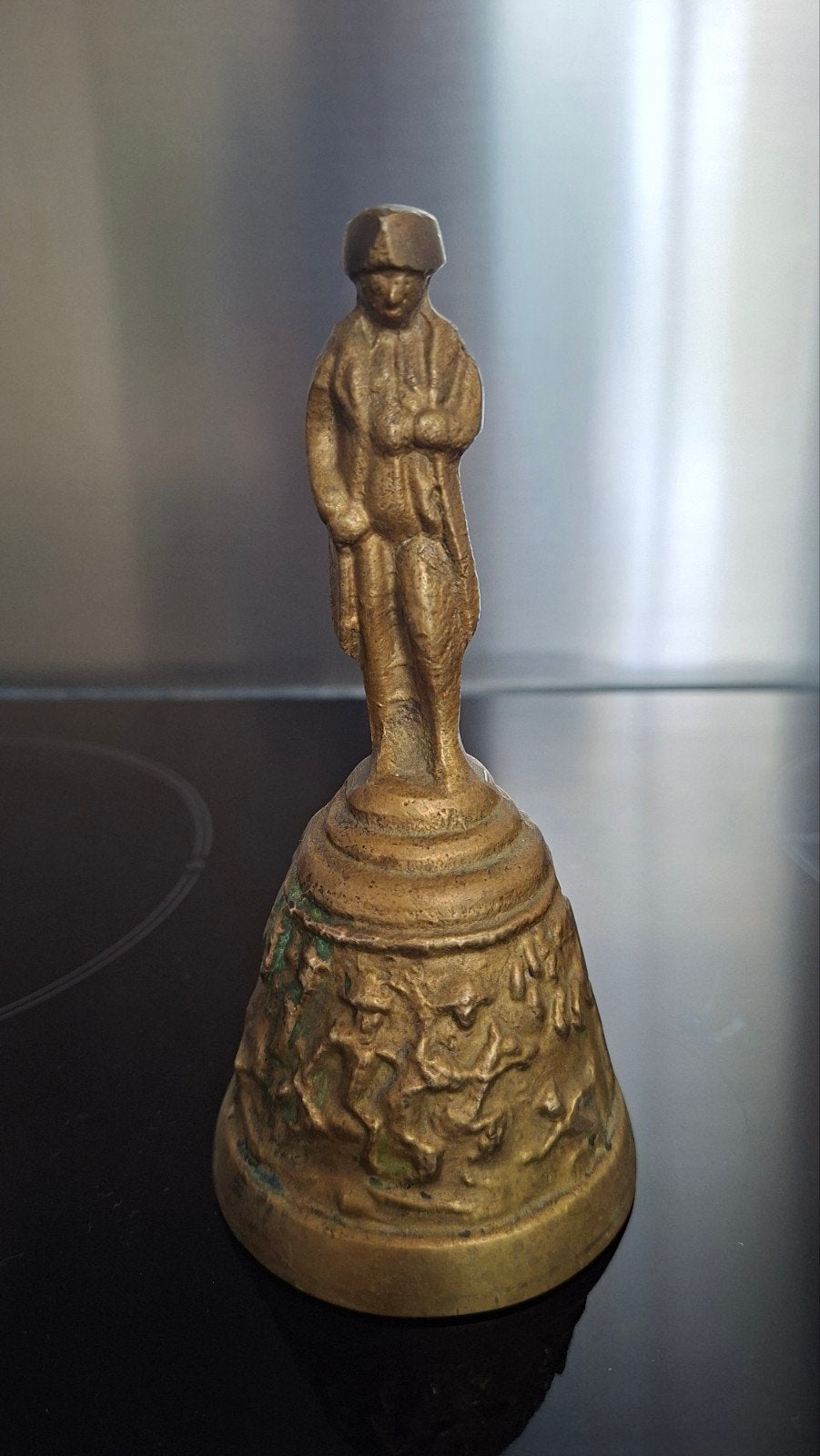 Antieke Tafelbel met Napoleon Figuur, Ophalen of Verzenden