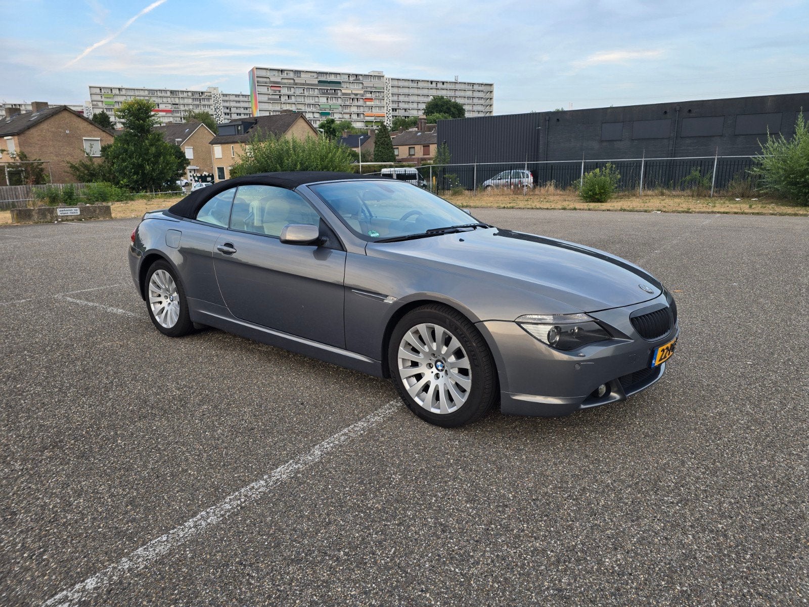 BMW 6-Serie 4.4 CI 645 Cabrio 2004 Grijs, Auto's, BMW, Particulier, 6-Serie, ABS, Adaptieve lichten, Airbags, Airconditioning