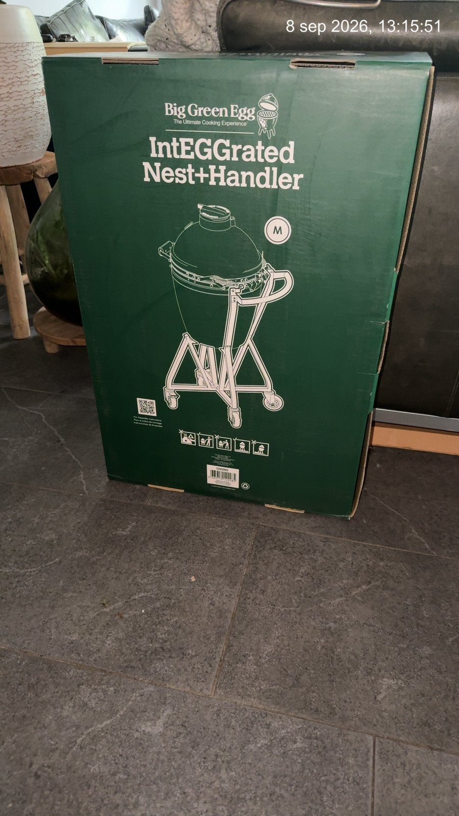 Big Green Egg IntEGGrated Nest + Handler Medium, Ophalen, Nieuw, Big Green Egg (origineel)