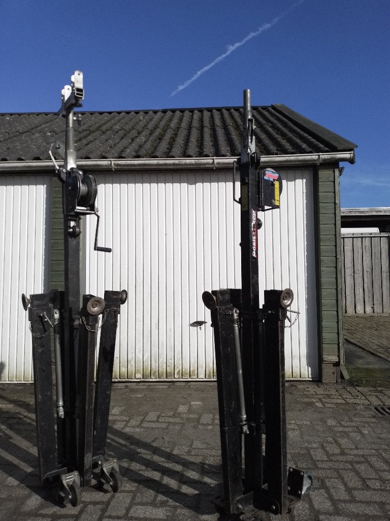 montagelift 4,5mtr heflift kanaallift 150kg lichtmast LED, Ophalen, Gebruikt, Handmatig