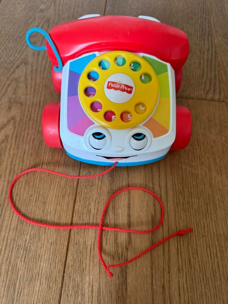 Fisher Price telefoon, Kinderen en Baby's, Speelgoed | Fisher-Price, Ophalen, Zo goed als nieuw, Duw- of Trekspeelgoed
