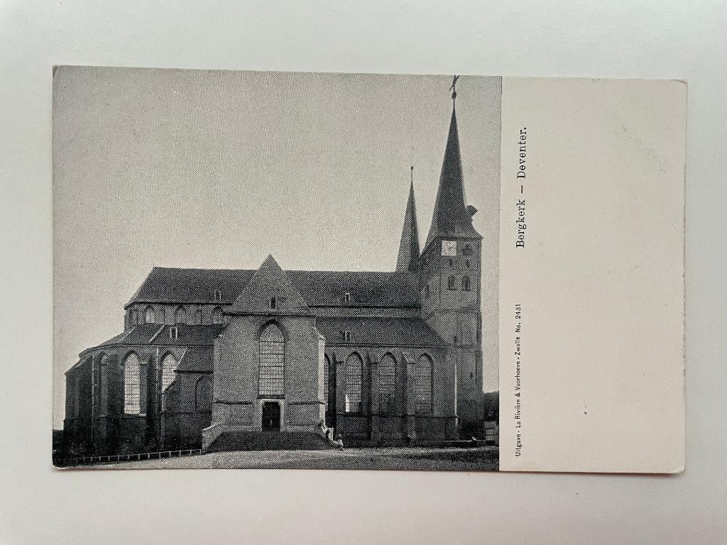 D157 Oude ansichtkaart Deventer : Bergkerk, Ophalen of Verzenden, Voor 1920, Ongelopen, Overijssel