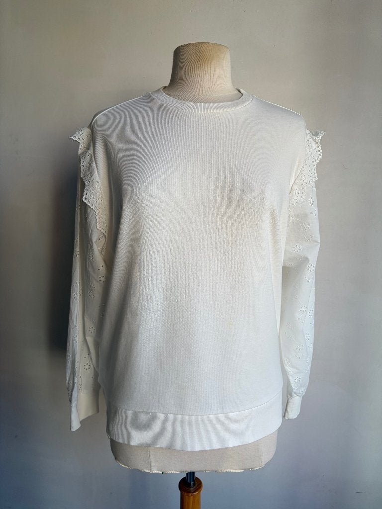 c&a trui wit maat L trui, Verzenden, Wit, Maat 42/44 (L), Zo goed als nieuw
