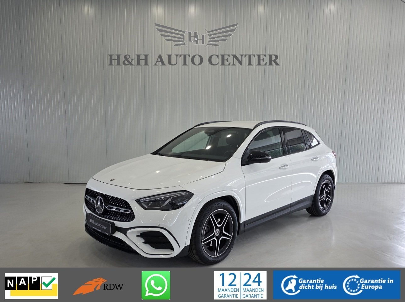 Mercedes-Benz GLA 200 AMG Line |CAMERA|CARPLAY|Sfeerverlicht, Auto's, Dealer onderhouden, Wit, Bedrijf, 165 pk