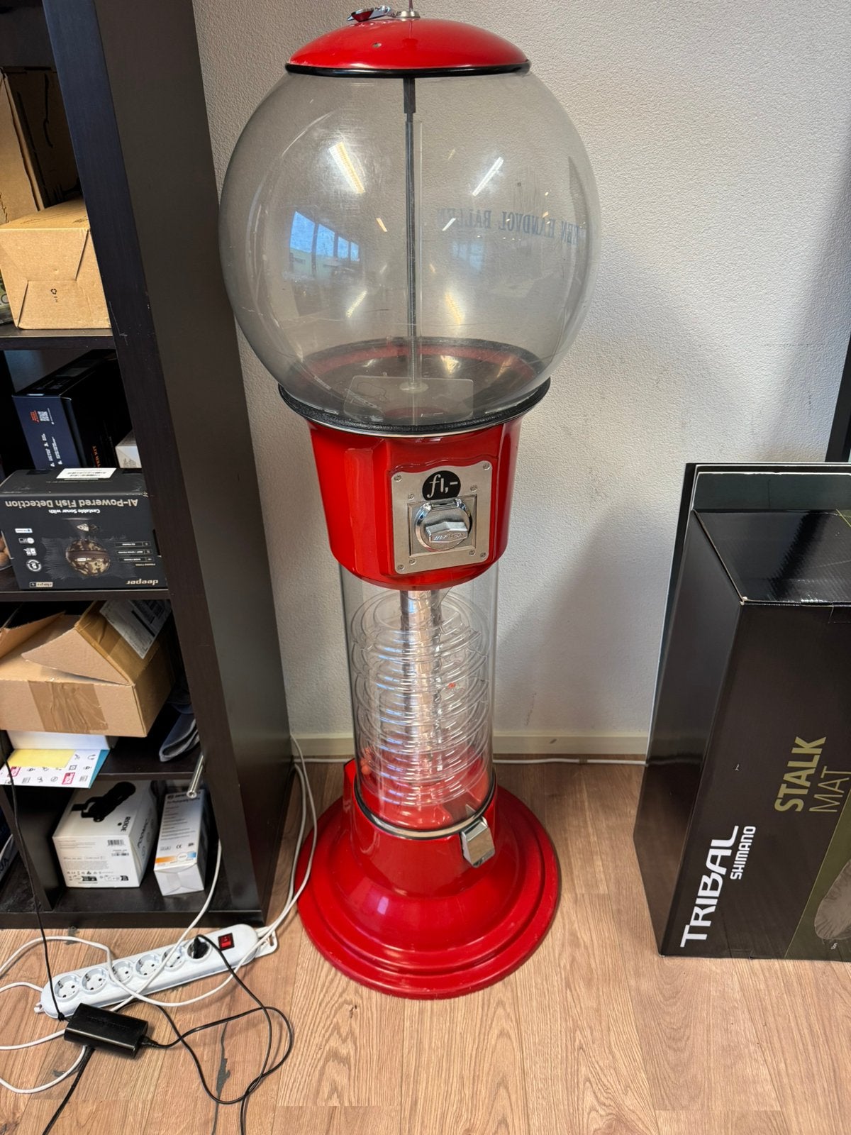 Oldskool kauwgomballen machine, Ophalen, Gebruikt