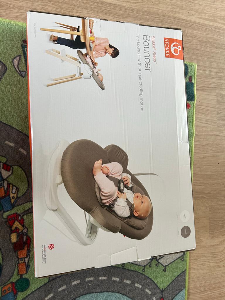 Stokke Steps Bouncer - Zo goed als nieuw, Wipstoel, Ophalen, Overige merken, Met gordel(s) of riempje(s)