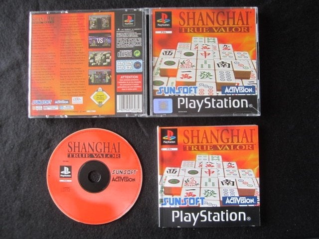 Shanghai true valor (=mahjong) PS1 Playstation 1, Gebruikt, Overige genres, 1 speler, Ophalen of Verzenden