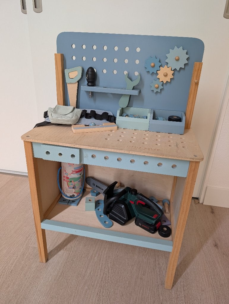 Little Dutch houten werkbank incl. extra accessoires, Ophalen, Gebruikt
