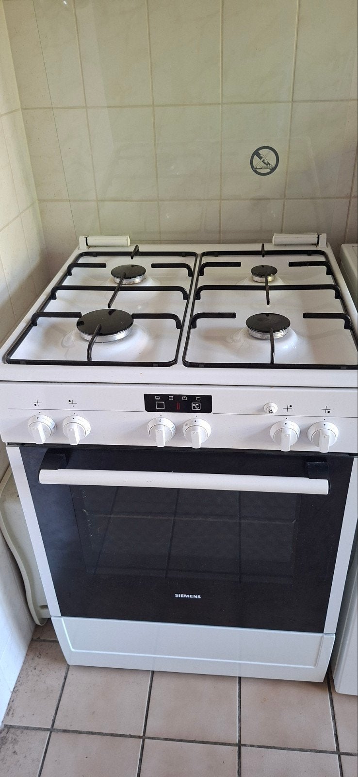gasfornuis siemens met hetelucht oven, Ophalen, Gebruikt, 60 cm of meer, 4 kookzones