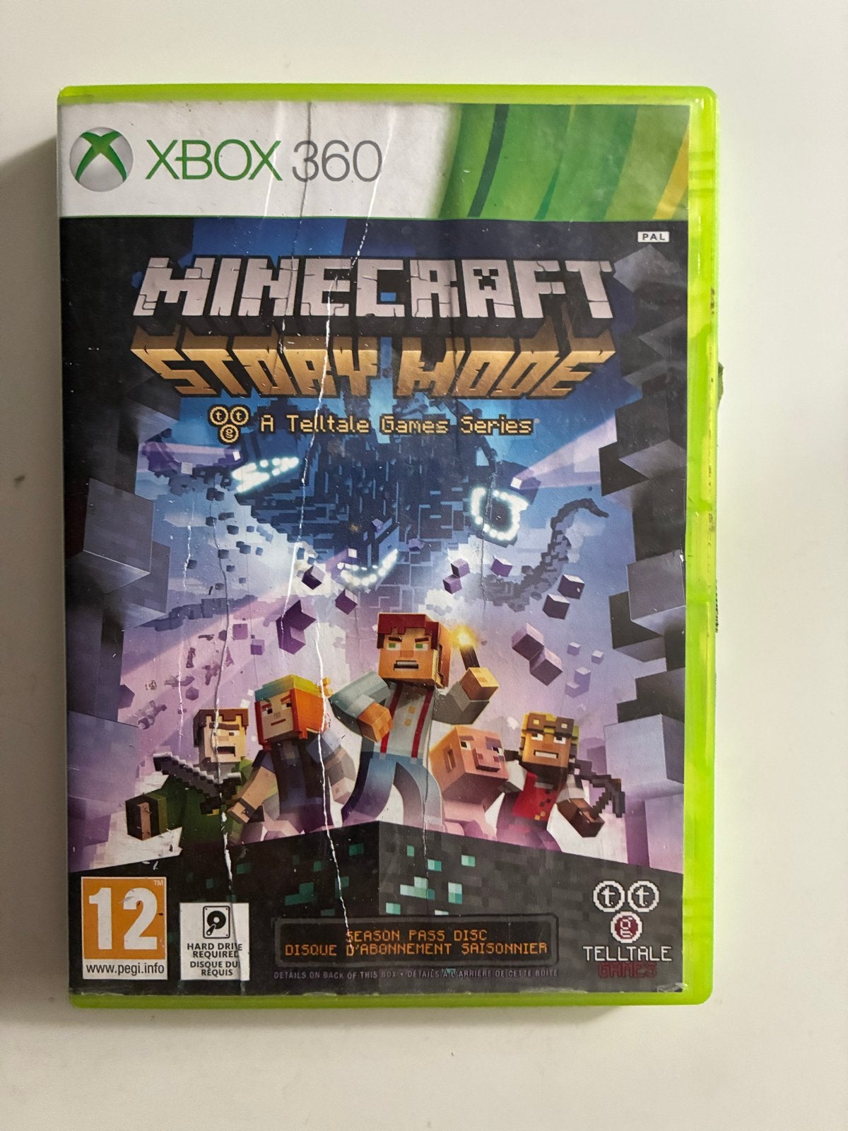 Minecraft Story Mode - Xbox 360, Spelcomputers en Games, Games | Xbox 360, Avontuur en Actie, Gebruikt, 1 speler, Ophalen of Verzenden