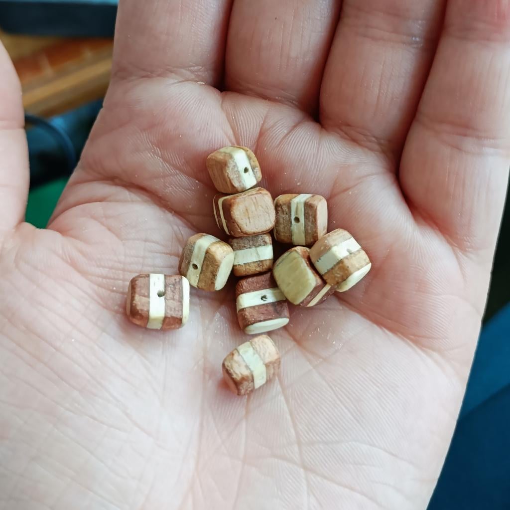 Houten kralen 10x, Ophalen of Verzenden, Nieuw, Kraal