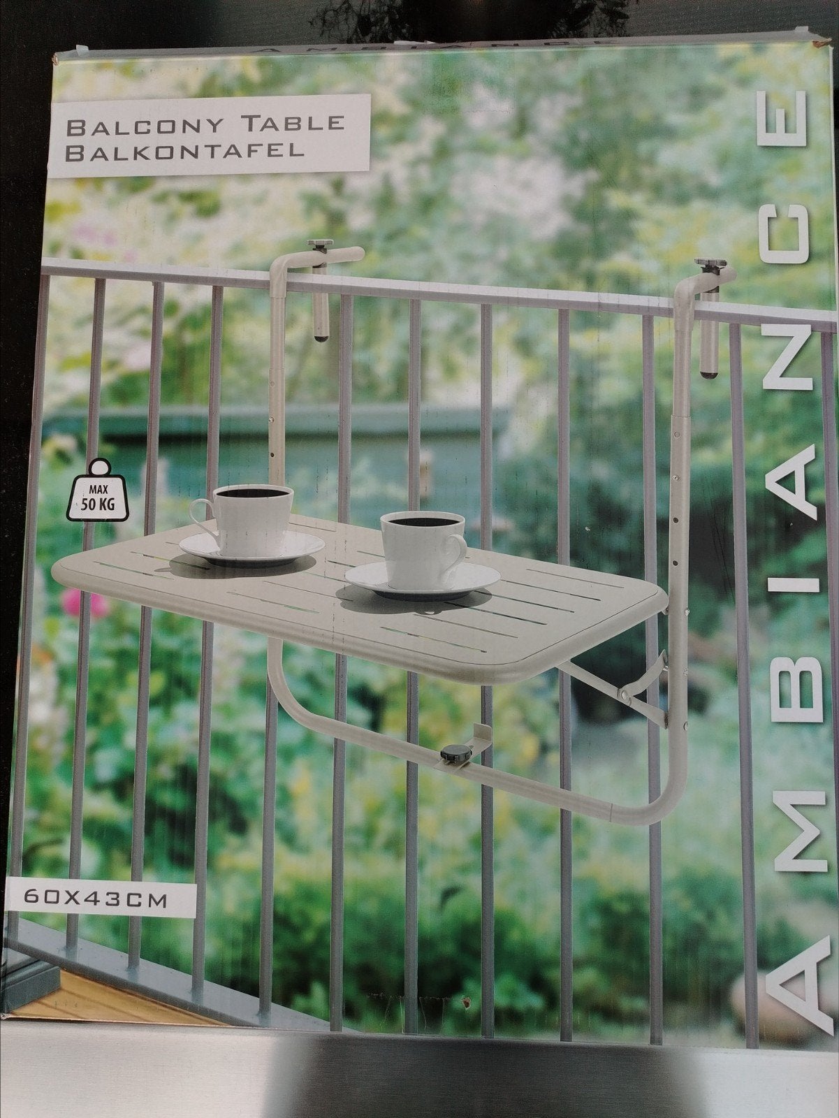 Balkontafel inklapbaar - Nieuw (aangepast), Tuin en Terras, Tuintafels, Verzenden