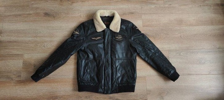 PME Legend MA-1 Flight Bomber Leren Jas - Maat XL, Ophalen, Zwart, Maat 56/58 (XL), PME Legend