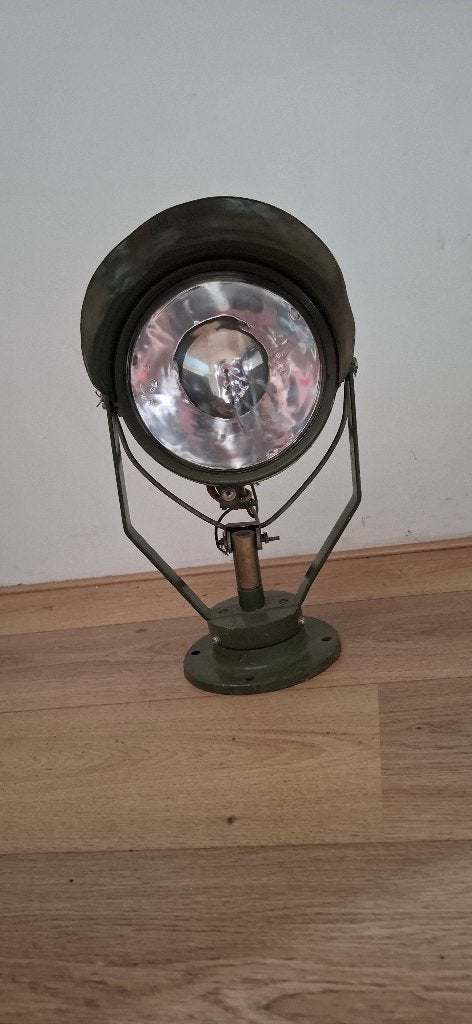 Vintage Militaire Zoeklicht Industrieel Ex US Army, Amerika, Overige typen, Onbekend, Ophalen of Verzenden