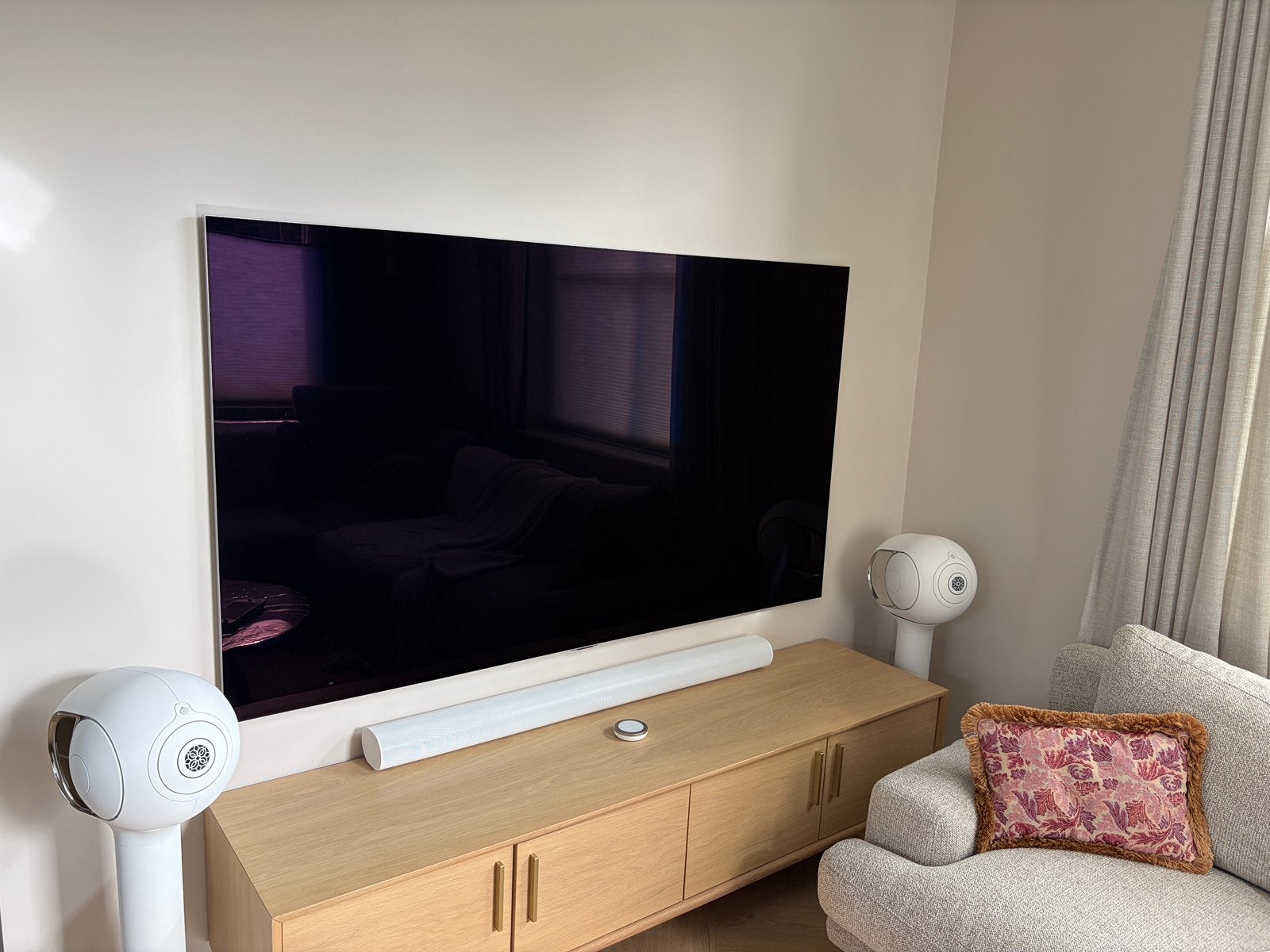 Devialet Phantom I 103db Set - Light Chrome, Stereo speakers, Inclusief kabels, Zo goed als nieuw, Ophalen