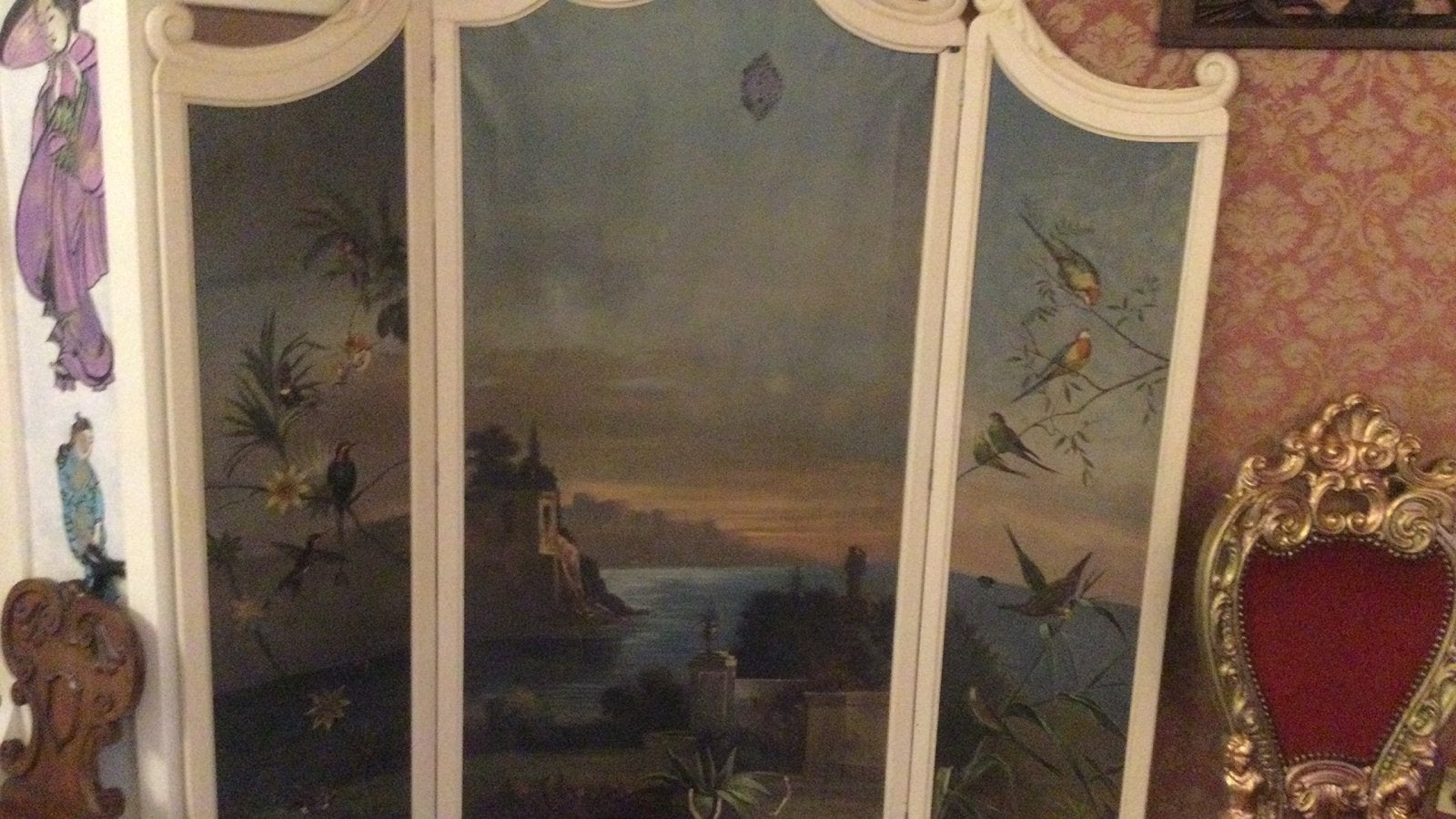 18 de eeuws kamerscherm 160 hoog 163 breed opdoek, Ophalen of Verzenden