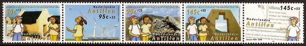 Nederlandse Antillen 1554/8 postfris Kinderpostzegels 2004, Postzegels en Munten, Ophalen of Verzenden, Postfris