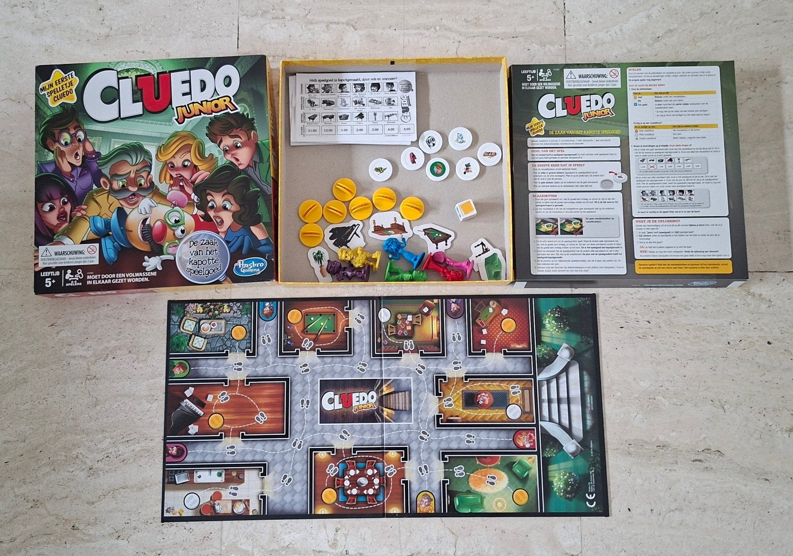 Cluedo junior compleet, Ophalen of Verzenden, Zo goed als nieuw