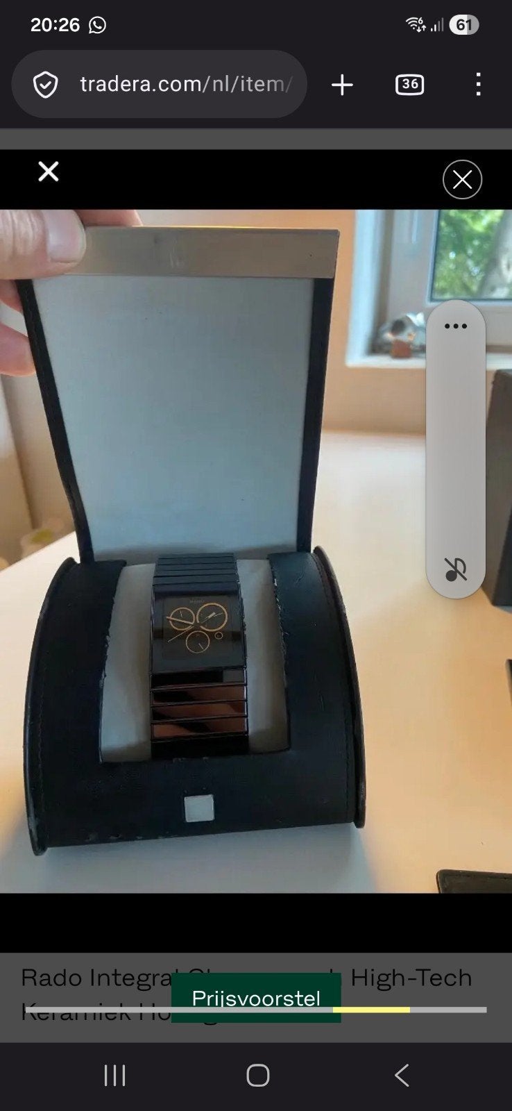 Rado Integral Chronograph High-Tech Keramiek Horloge, Overige merken, Overige materialen, Polshorloge, Overige materialen