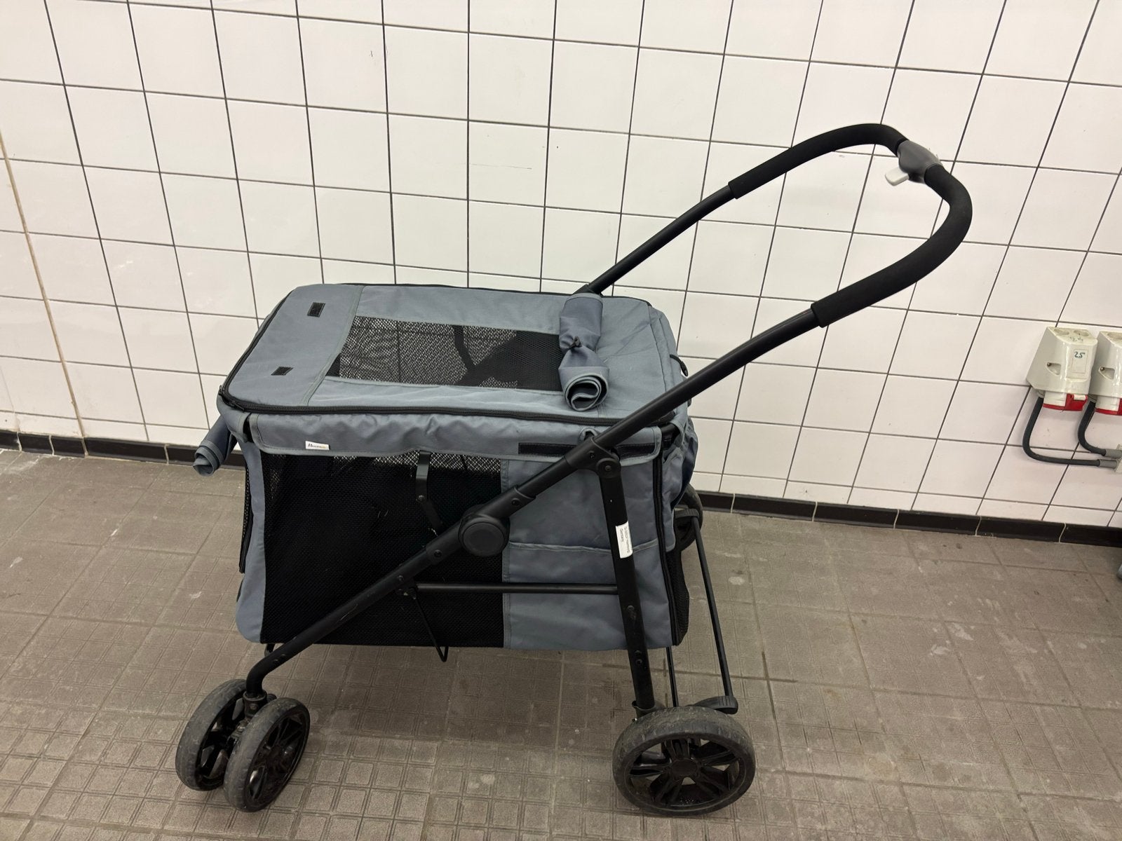 Inklapbare honden wagen wandelwagen kar buggy met kussen, Ophalen, Xx, Hondenbuggy, Xx