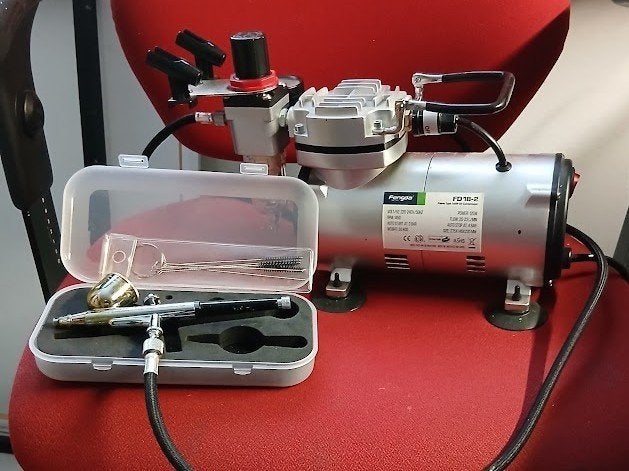 Fengda FD18-2 Air Brush, Ophalen of Verzenden, Zo goed als nieuw, Airbrush en Toebehoren