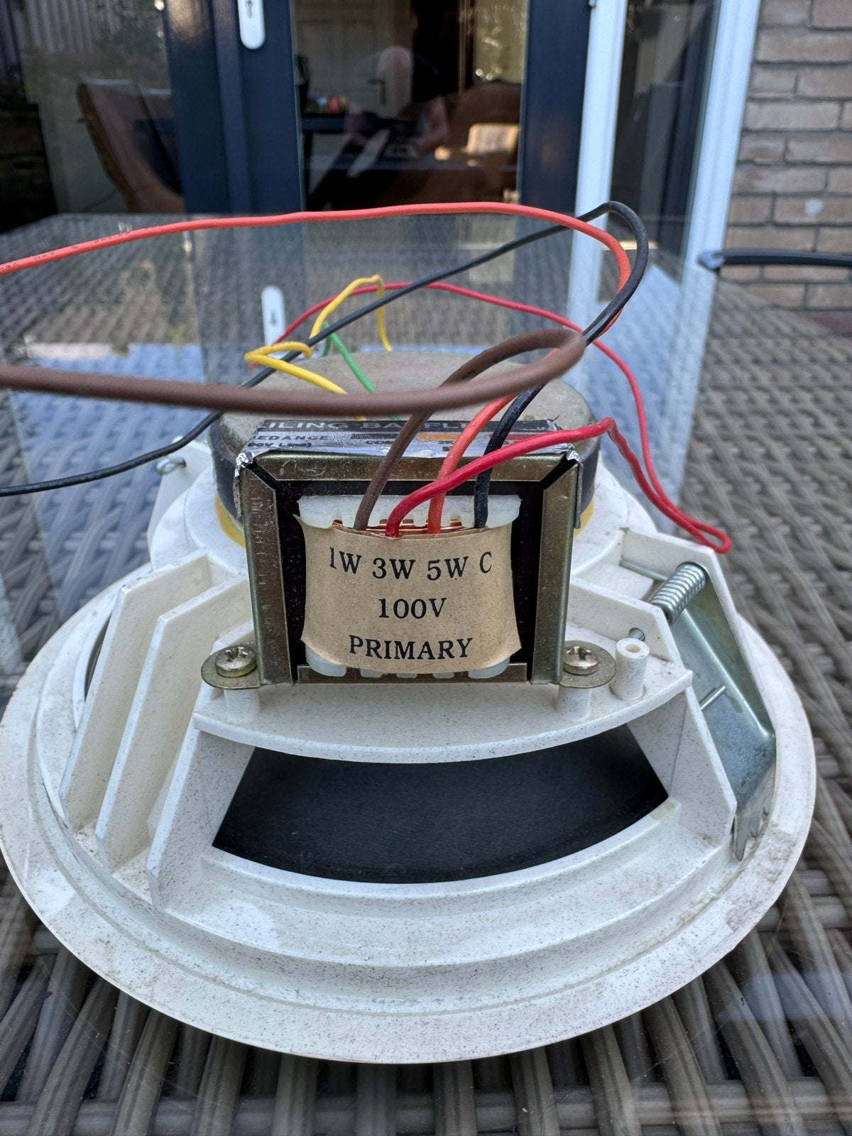 Inbouw plafond speaker 1W 3W 5W C 100V Primary, Ophalen of Verzenden, Gebruikt