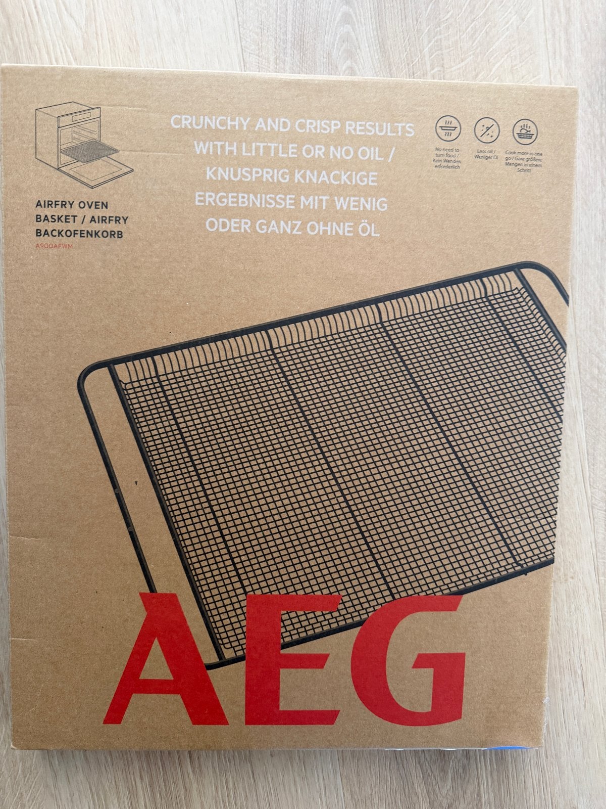 Ongebruikte AEG Airfryer Ovenmand, Witgoed en Apparatuur, Ophalen, Nieuw, Hete lucht, AEG