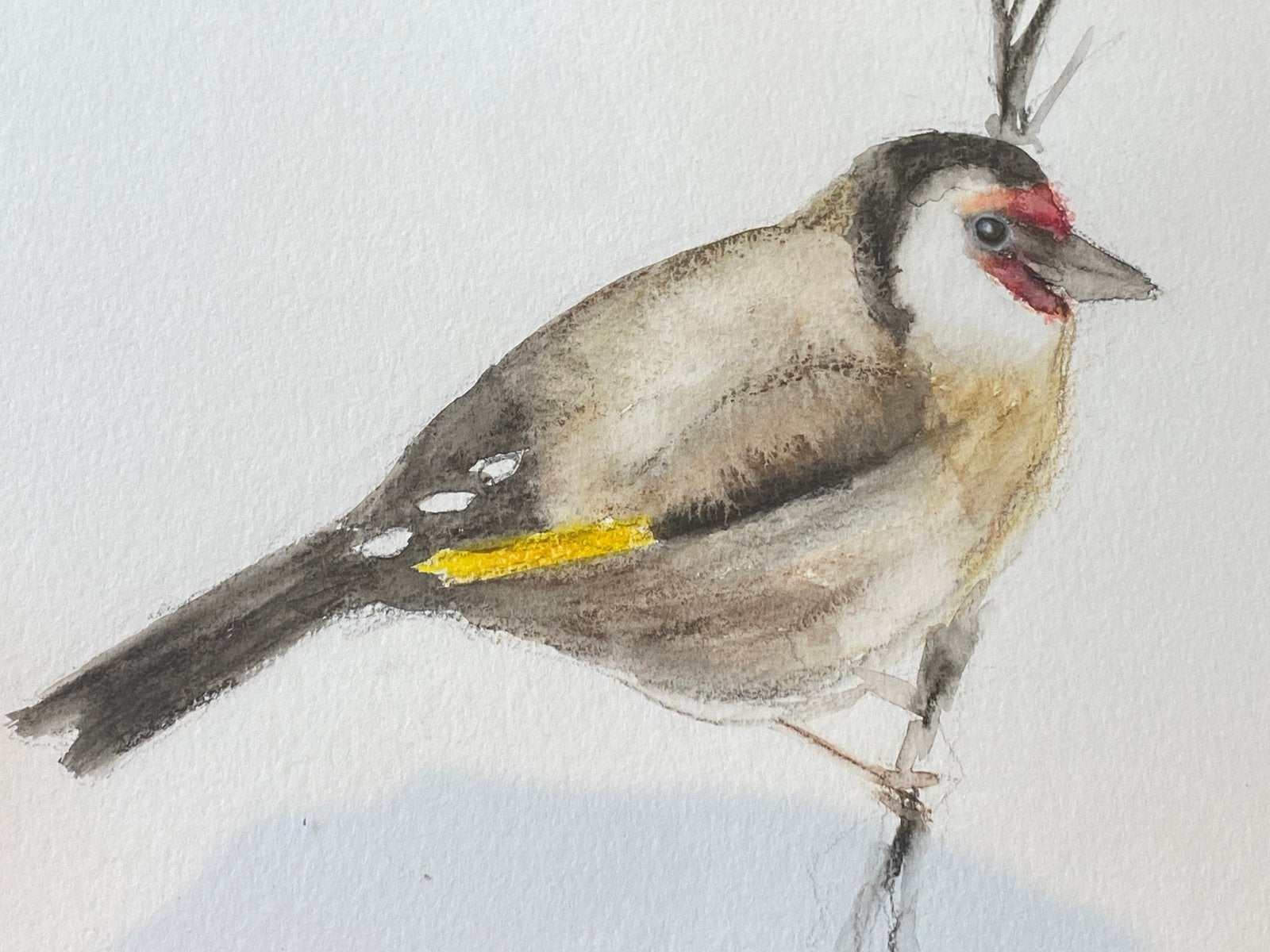 Origineel aquarel puttertjr, Antiek en Kunst, Ophalen of Verzenden