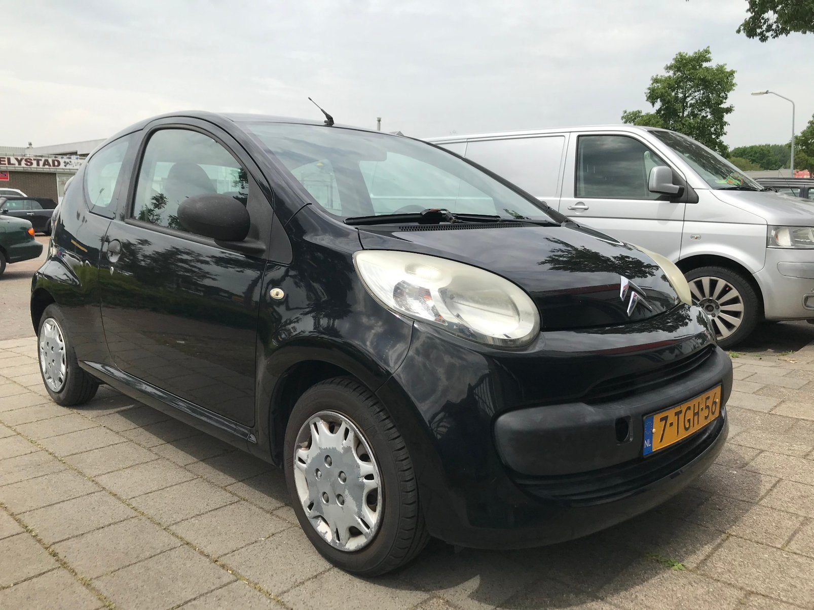 Citroën C1 1.0 3-DRS 2006 Zwart, Auto's, Voorwielaandrijving, Stof, 765 kg, 4 stoelen