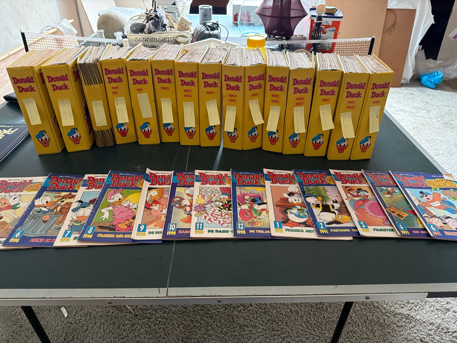 Grote Donald Duck verzameling: ingebonden jaargangen & extra, Complete serie of reeks, Ophalen, Gelezen
