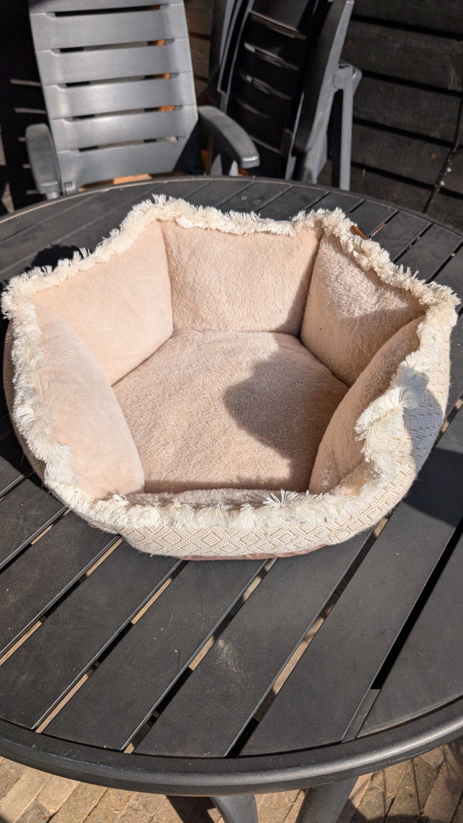 Kattenmand bohemian Ibiza beige, Dieren en Toebehoren, Ophalen, Nieuw