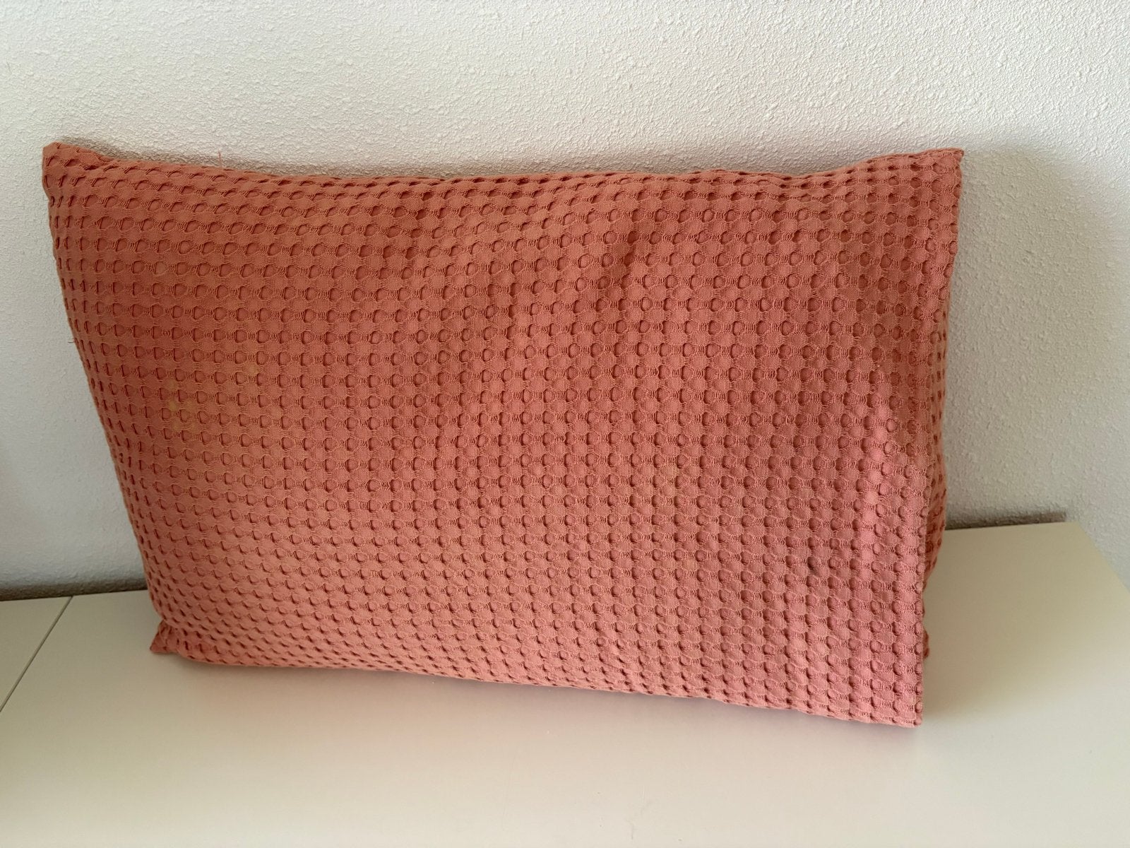 Vandijck Sierkussen Oudroze 55x34 cm incl. vulling, Gebruikt, Afneembare hoes, Ophalen of Verzenden, Sierkussen
