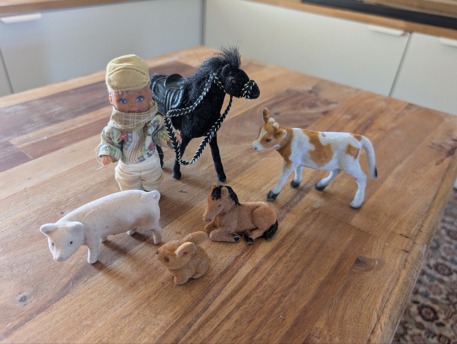Evi Barbie meisje met boerderij dieren, Ophalen of Verzenden, Gebruikt