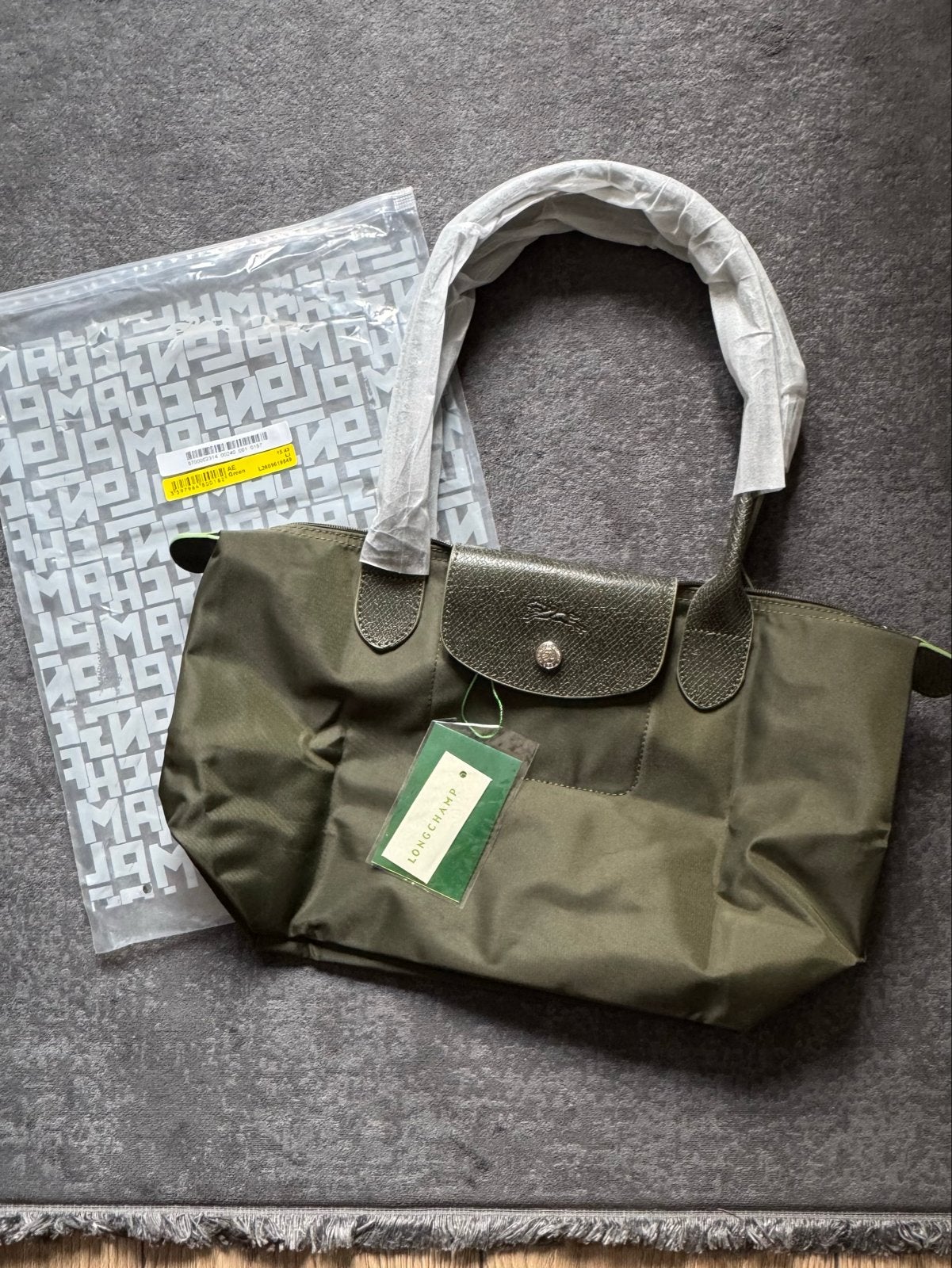 Longchamp Le Pliage - Green - Size M - Nieuw, Verzenden, Nieuw, Groen, Shopper