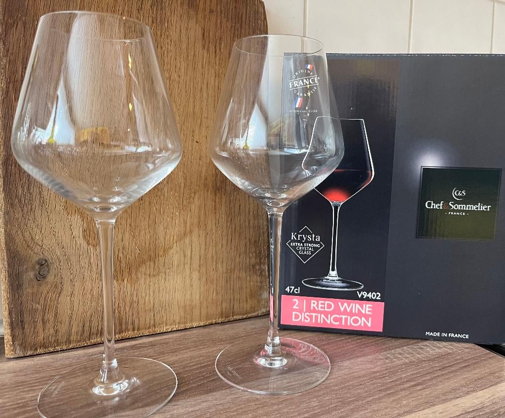 Rode wijnglazen Chef Sommelier, Ophalen of Verzenden, Nieuw, Overige typen