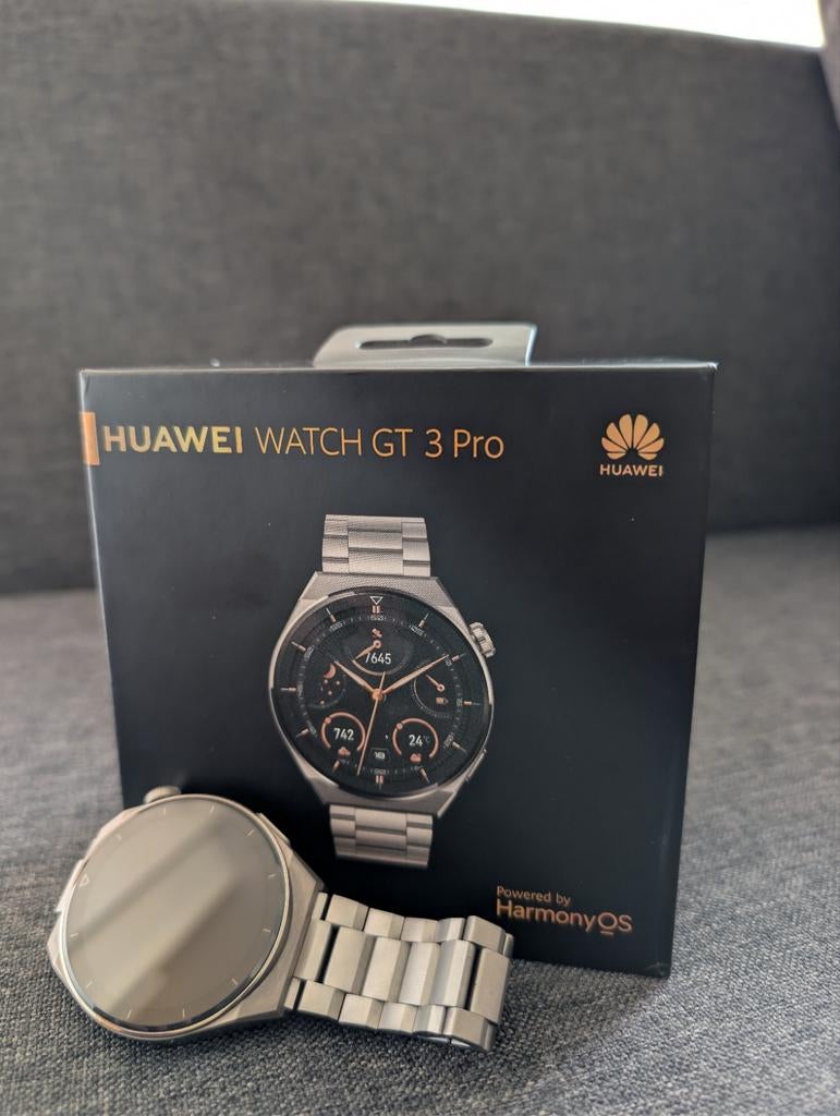 Huawei Watch GT 3 Pro - Zo goed als nieuw, Sieraden, Tassen en Uiterlijk, Smartwatches, Ophalen of Verzenden, Zo goed als nieuw