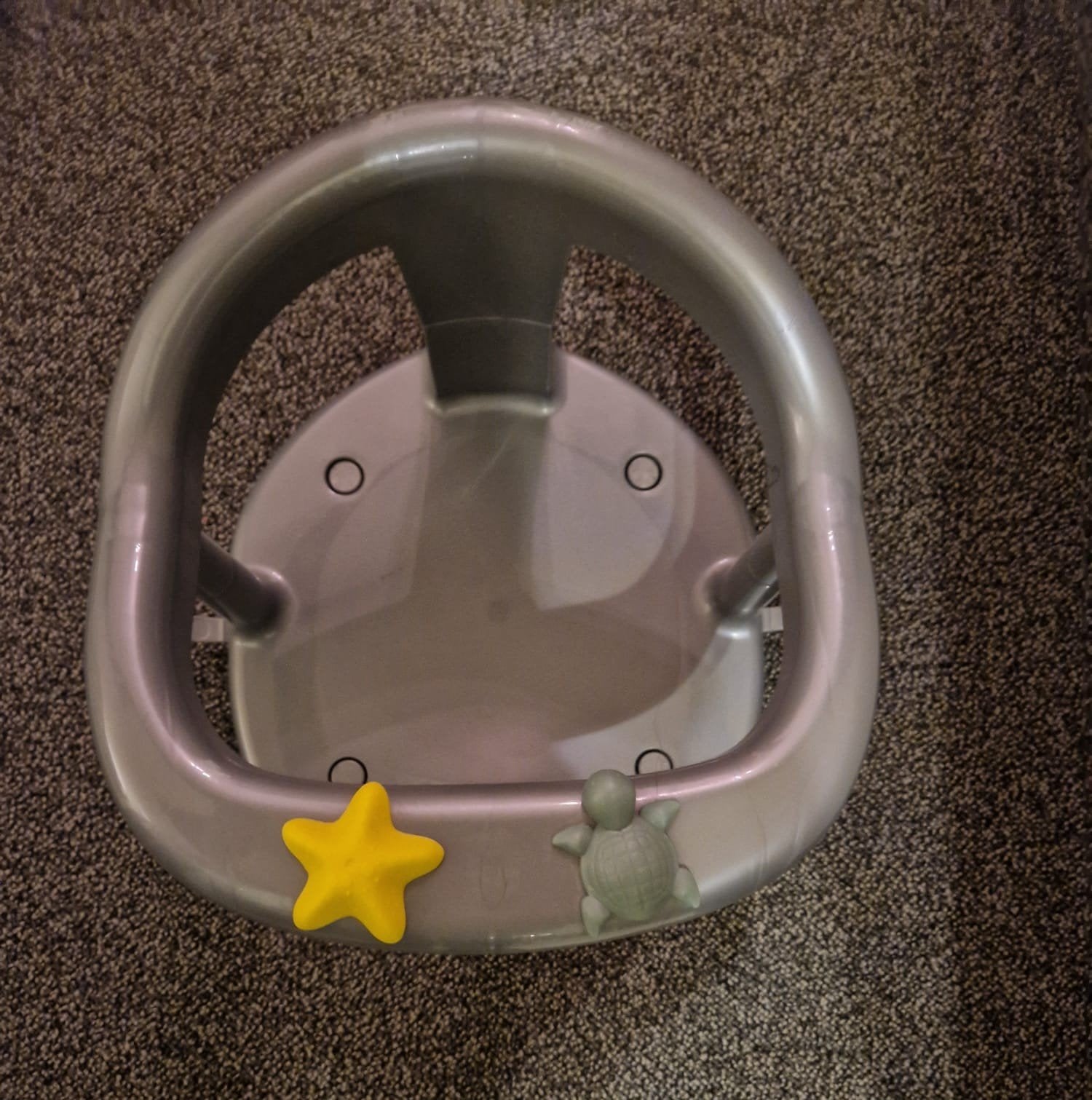 Badstoeltje baby met zuignappen, Gebruikt, Badzitje of Badring, Standaard, Ophalen