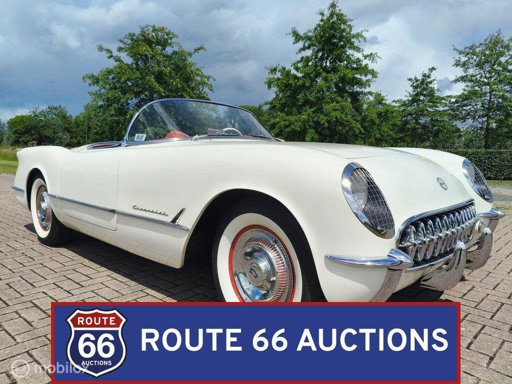 Chevrolet Corvette C1 | 1954 | Route 66 Auctions, Auto's, Overige carrosserieën, Chevrolet, Zwart, Bedrijf