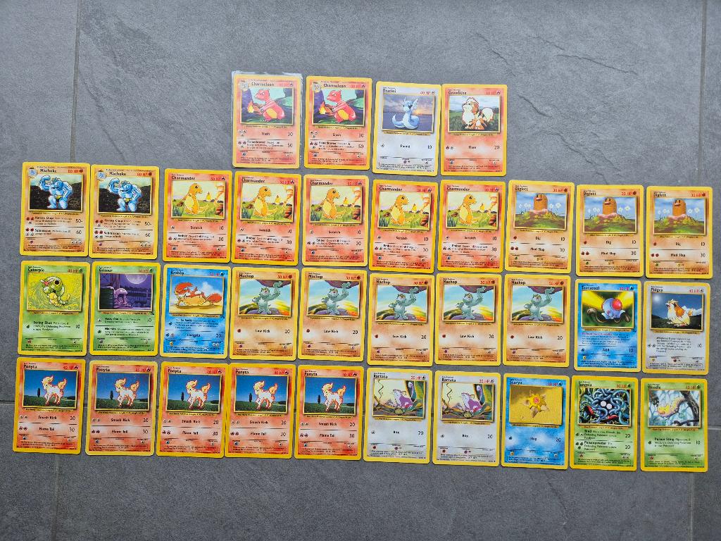 Classic Base Set & Fossil Pokémon cards (1999) - EN, Ophalen of Verzenden, Zo goed als nieuw, Meerdere kaarten