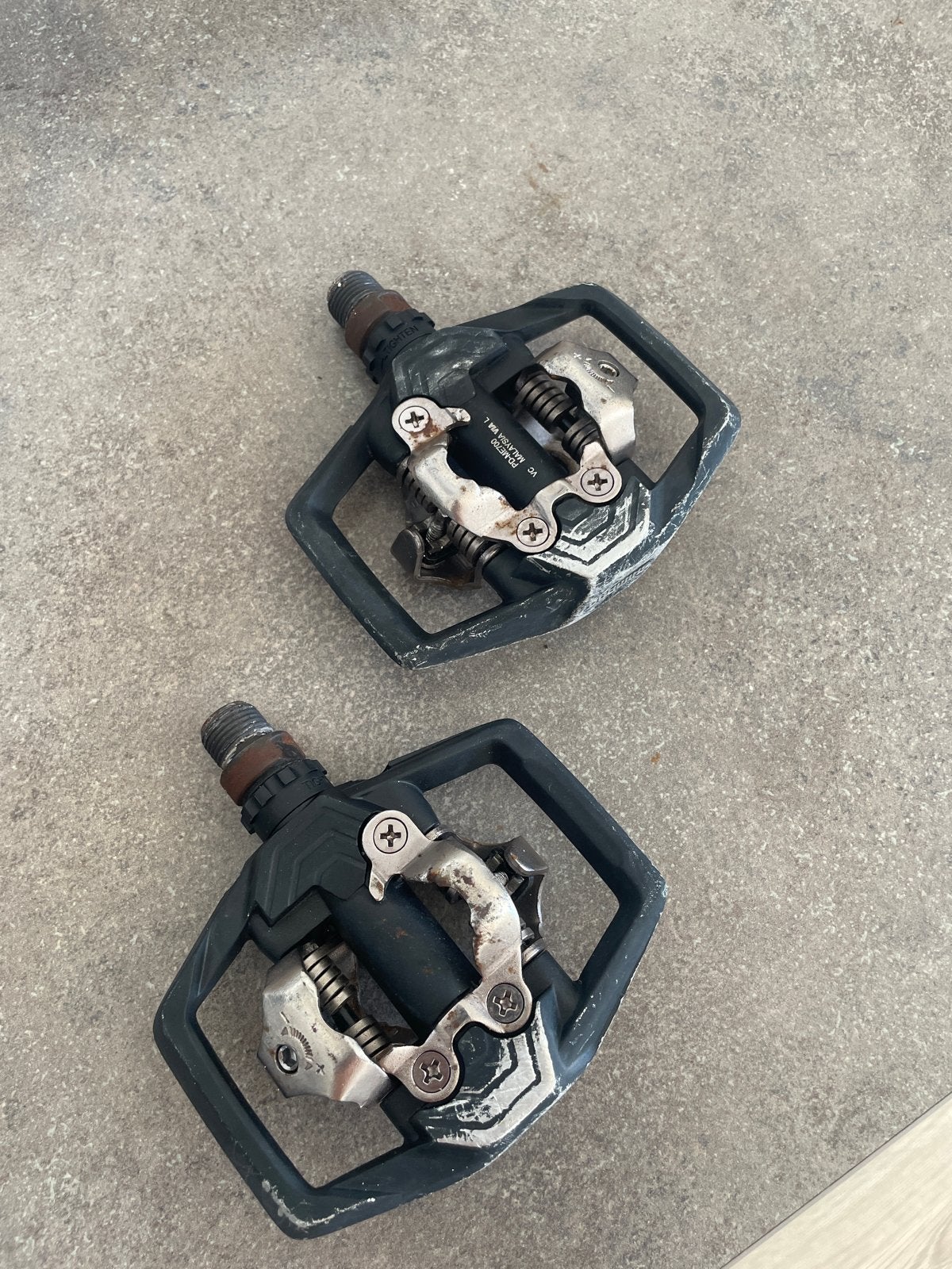 Shimano PD-M324 SPD combi pedalen, Crankstel of Pedalen, Gebruikt, Overige materialen, Ophalen of Verzenden