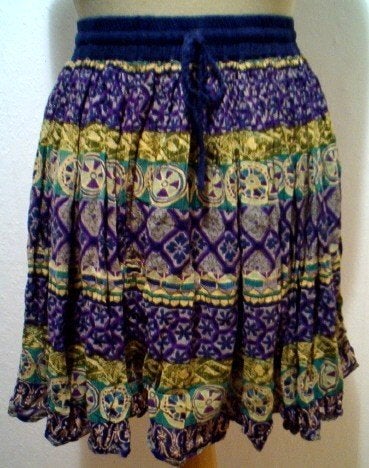 Ibiza/hippie/India print rokje! M, Maat 38/40 (M), Zo goed als nieuw, Boven de knie, Meerkleurig