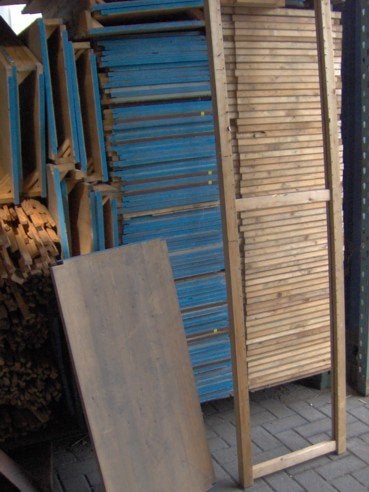 Houten stellingrekken 40 cm diepe legbordstelling, Niet ingevuld, Gebruikt, Niet ingevuld, Niet ingevuld