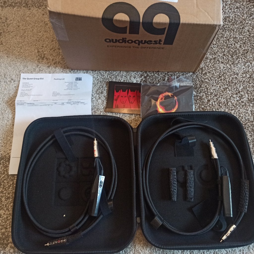 AudioQuest Dragon RCA 1m, Ophalen of Verzenden, Zo goed als nieuw, Minder dan 2 meter, Interlink-kabel