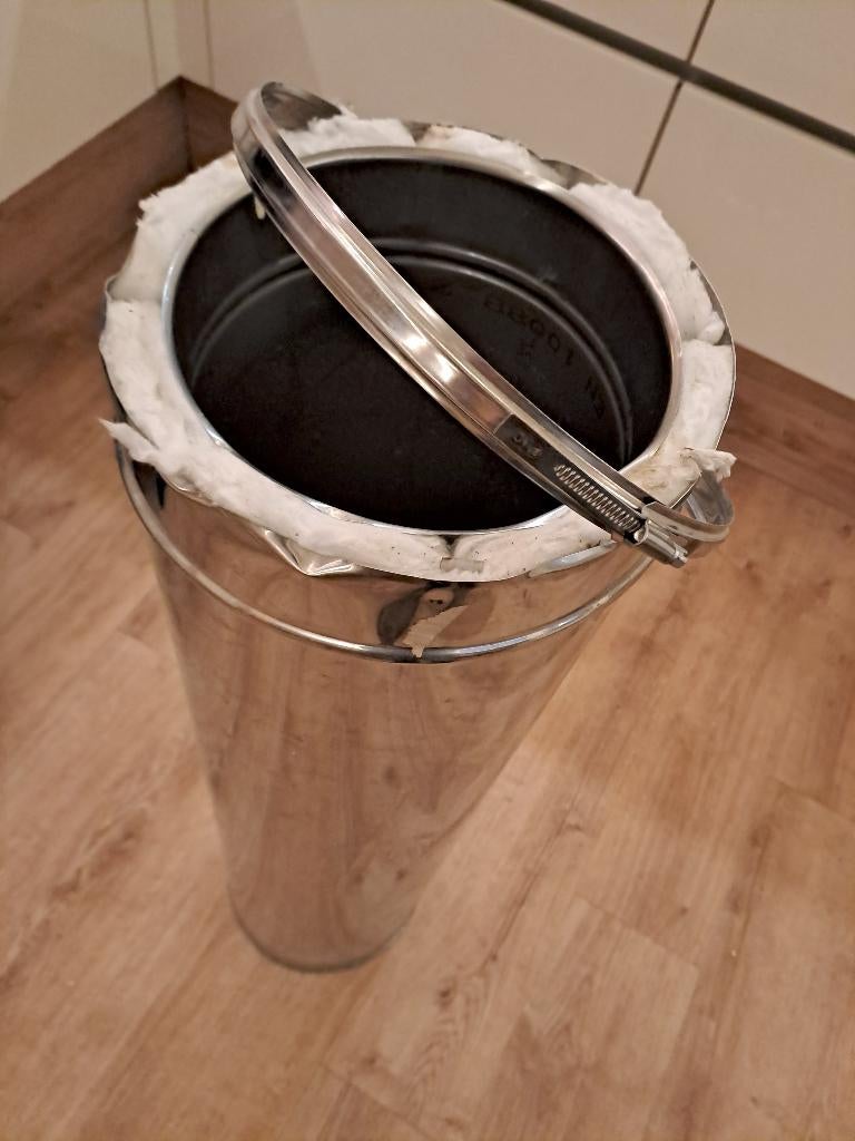 Dubbelwandige kachelpijp 200x1000, Ophalen, Vrijstaand, Hout, Nieuw
