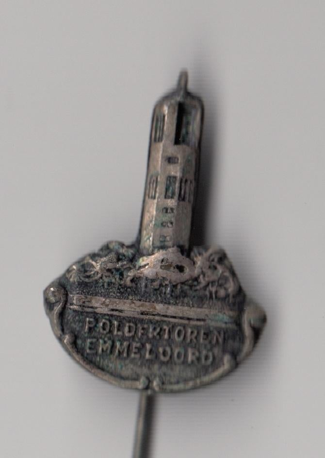 Emmeloord Poldertoren speldje, Gebruikt, Niet vindbaar, Niet vindbaar, Speldje of Pin
