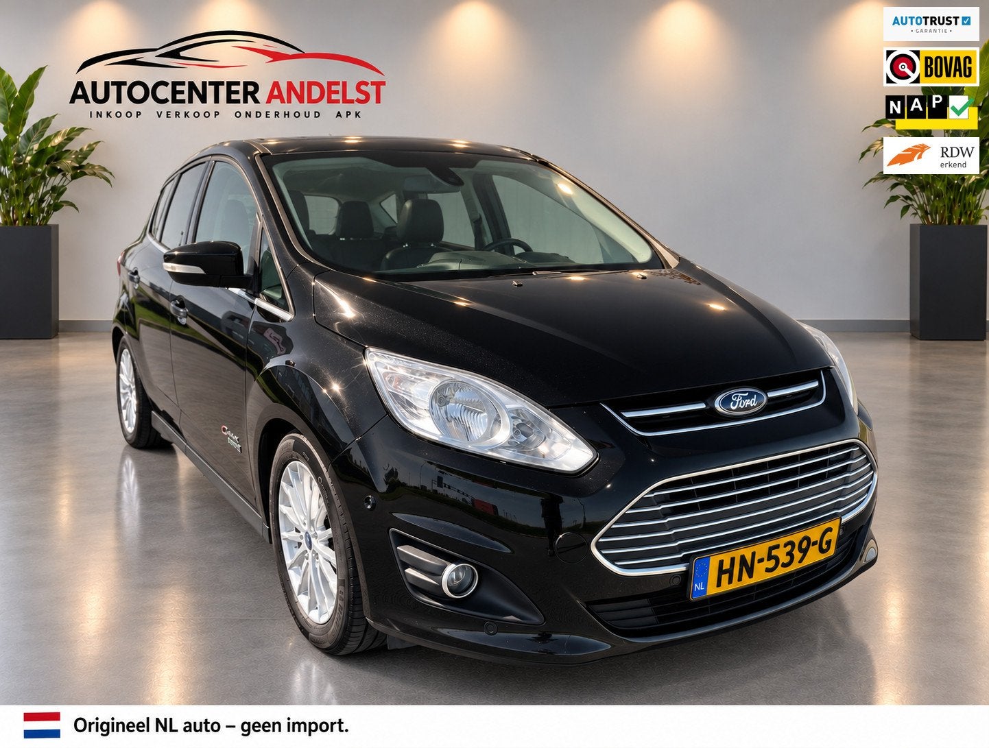 Ford C-Max 2.0 Plug-in Hybrid Titanium Plus Aut, Pano, Cam,, Auto's, 137 pk, Gebruikt, 4 cilinders, Zwart