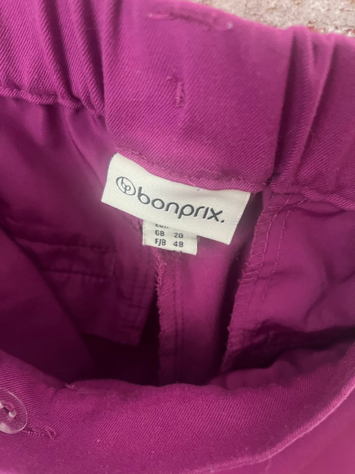 Bonprix fuchsia broek maat 46, Kleding | Dames, Maat 46/48 (XL) of groter, Ophalen of Verzenden, Zo goed als nieuw, Roze
