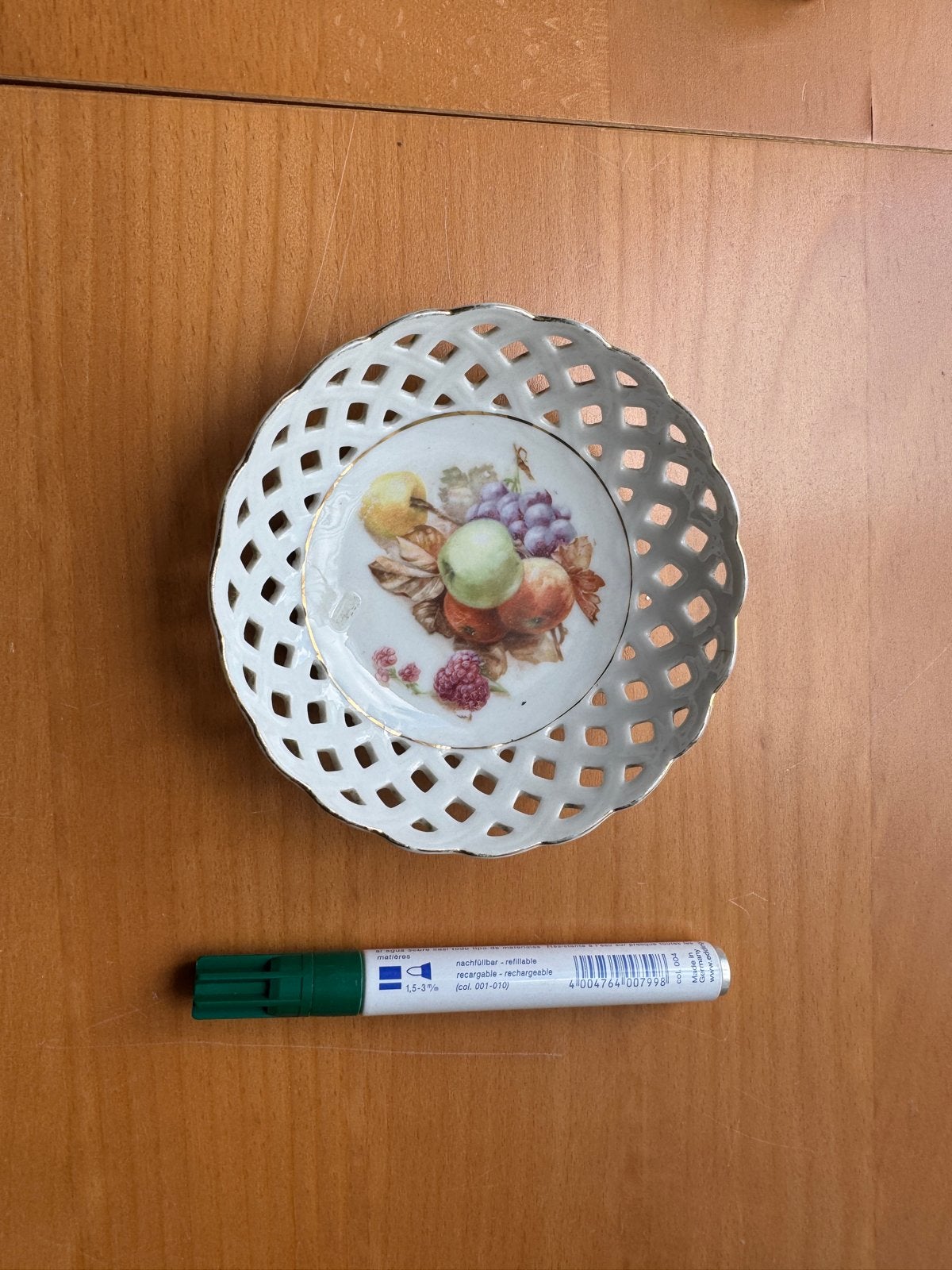 Decoratief klein fruitschaaltje jaren 50, Verzamelen, Ophalen of Verzenden, Huis en Inrichting